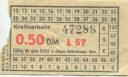 DDR Kraftverkehr - Fahrschein 0.50DM