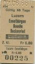 Luzern Ennetbüren Buochs Beckenried und zurück - Fahrkarte