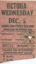 Canada - HSR - Hamilton Street Railway - Fahrschein