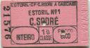 Portugal - Estoril CFC Sodre a Cascais - Estoril N1  C. Sodre - Fahrkarte