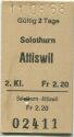 Solothurn Attiswil - Fahrkarte