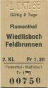 Flumenthal - Wiedlisbach Feldbrunnen - Fahrkarte