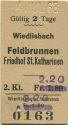 Wiedlisbach - Feldbrunnen Friedhof St. Katharinen - Fahrkarte