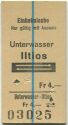 Unterwasser Illtios und zurück - Fahrkarte