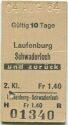 Laufenburg - Schwaderloch und zurück - Fahrkarte