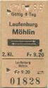Laufenburg Möhlin und zurück - Fahrkarte