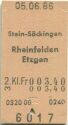 Stein-Säckingen Rheinfelden Etzgen - Fahrkarte