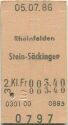 Rheinfelden Stein-Säckingen - Fahrkarte