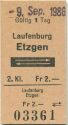 Laufenburg Etzgen und zurück - Fahrkarte