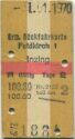 Ermäßigte Rückfahrkarte - Feldkirch Inzing - Fahrkarte