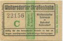 Woltersdorf - Woltersdorfer Strassenbahn - Fahrschein