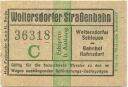 Woltersdorf - Woltersdorfer Strassenbahn - Fahrschein