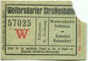 Woltersdorf - Woltersdorfer Strassenbahn - Fahrschein