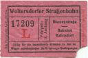 Woltersdorf - Woltersdorfer Strassenbahn - Fahrschein