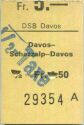 DSB Davos - Davos-Schatzalp-Davos - 1/2 Taxe Fahrkarte