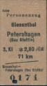 Edmonsonsche Fahrkarte - Biesenthal - Petershagen (Bez.Stettin) 3.Klasse 2,90RM