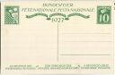 Bundesfeier-Postkarte 1927 - 10 Cts