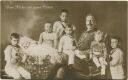 Postkarte - Unser Kaiser mit seinen Enkeln