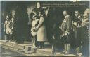 Postkarte - Ankunft des Herzogs und der Herzogin Ernst August auf dem Bahnhof