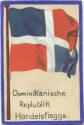 Künstlerkarte - Dominikanische Republik - Handelsflagge