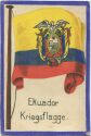 Ekuador - Kriegsflagge - keine Ansichtskarte