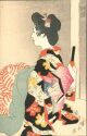 Ansichtskarte - Geisha - Tuschezeichnung