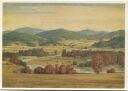 Postkarte - Herbstliche Flusslandschaft - Künstler-Hilfswerk 1937