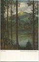Postkarte - H. Thoma - Träumerei an einem Schwarzwaldsee