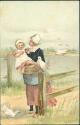 Ansichtskarte - Frau mit Kind
