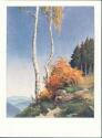 Birken am Hang - Karl-Kühnle-Postkarte 54