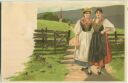 Mailick - zwei Frauen in Tracht - Künstleransichtskarte