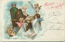 Postkarte - Neujahr - St. Peter - Engel