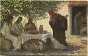 Die Heilige Schrift - Abraham und die drei Engel - Künstlerkarte