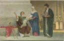 Die Heilige Schrift - Die Darstellung im Tempel und Simeon - Künstler-Ansichtskarte