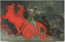 Die Heilige Schrift - Elias fährt im feurigen Wagen gen Himmel - Künstler-Ansichtskarte