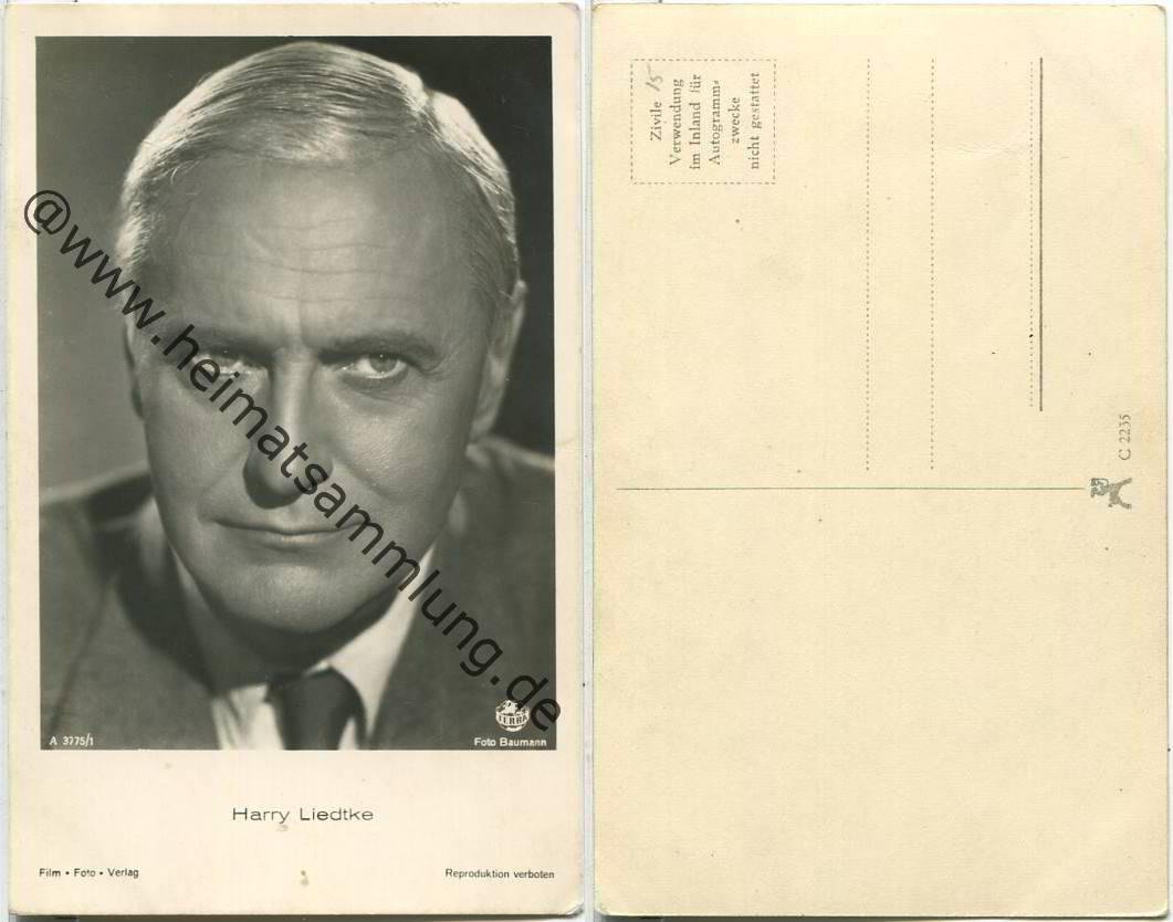 SCHAU5023, Postkarte - <b>Harry Liedtke</b> - 5023-postkarte-harry-liedtke