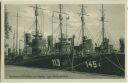Postkarte - Kriegsschiffe - Swinemünde