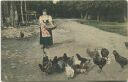 Postkarte - Hühner
