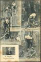 Postkarte - Kunstrad - Sport - K. Fritzsche - Leuben-Dresden ca. 1920