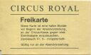 Circus Royal - Freikarte