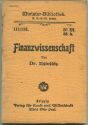 Miniatur-Bibliothek Nr. 111/113 - Finanzwissenschaft von Dr. Tschierschky