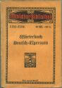 Miniatur-Bibliothek Nr. 1151-1154 - Wörterbuch Deutsch-Esperanto