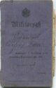 Militärpass - Diensteintritt 1903 - 1. Badischen Leib-Grenadier-Regiment