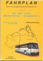 Fahrplan Westmecklenburgische Verkehrsaktiengesellschaft - 1991-1992