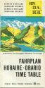 Fahrplan - Berner Oberland 1971