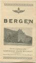 Norwegen - Bergen 1928 - Faltblatt mit 2 Abbildungen