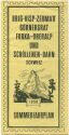 Brig-Visp-Zermatt- Gornergrat- Furka-Oberalp- und Schöllenen-Bahn - Sommerfahrplan 1958 - Faltblatt
