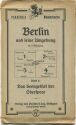 Paasche 's Wanderkarten - Berlin und seine Umgebung 20er Jahre