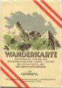 128 Gröbming 1953 - Wanderkarte mit Umschlag
