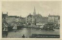 Postkarte - Stettin - An der Hansabrücke 30er Jahre